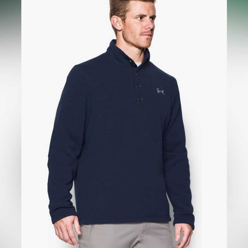 Under Armour Specialist Storm Sweater Men's Dark Blue Navy Quarter-Zip Pullover